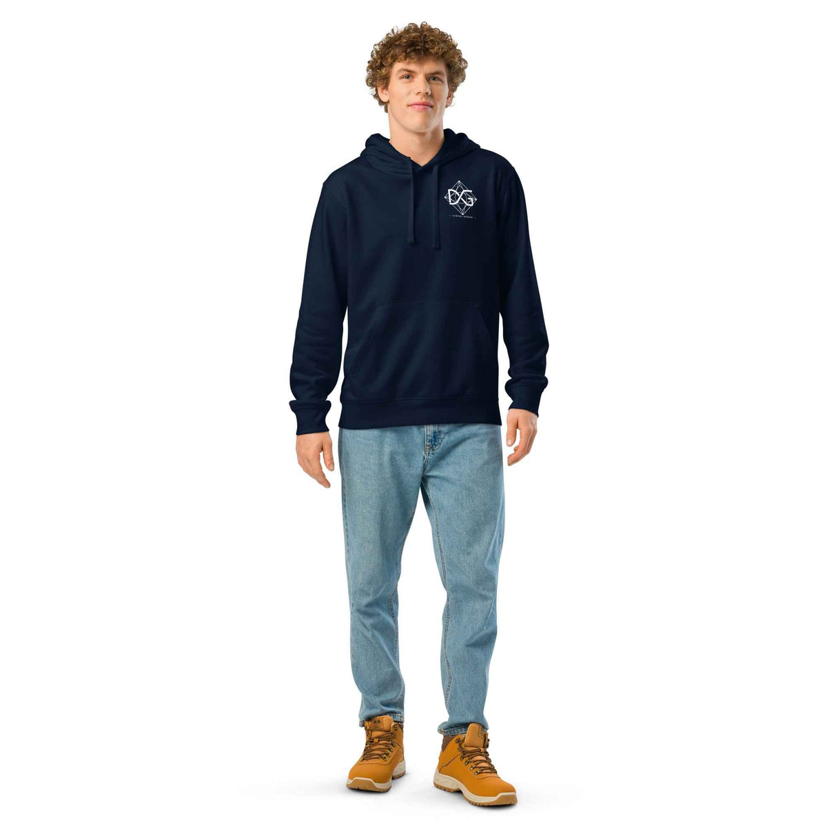 Unisex organic mid-weight hoodie