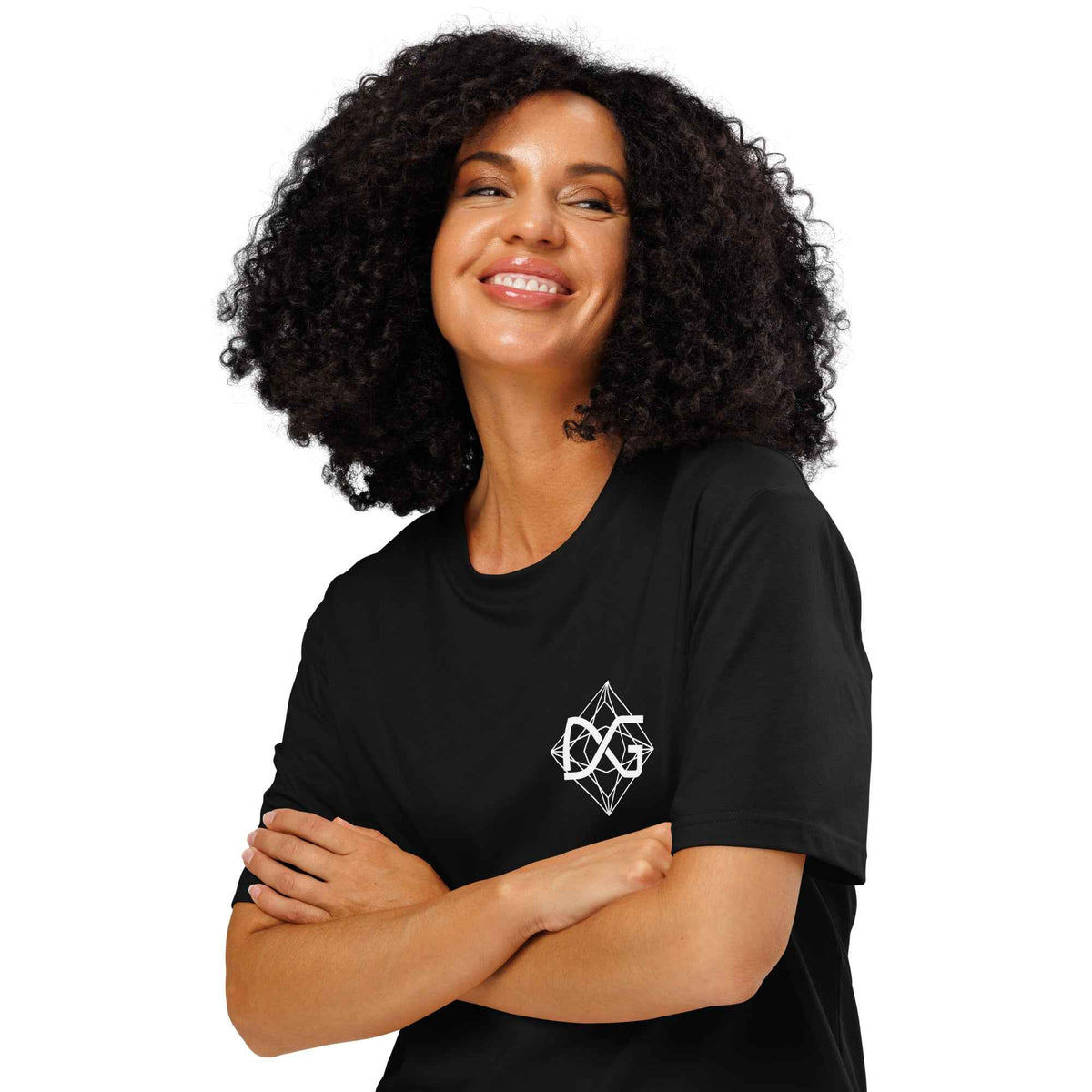 Women organic ribbed neck t-shirt